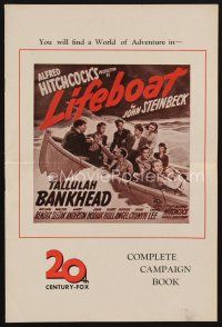 9z193 LIFEBOAT English pressbook '43 Alfred Hitchcock, John Steinbeck, contains cool star profiles!