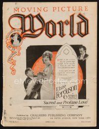 9z062 MOVING PICTURE WORLD exhibitor magazine April 9, 1921 Fairbanks, Chaplin + lots more!