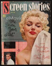 9z102 SCREEN STORIES magazine July 1955 sexy naked Marilyn Monroe & Ewell in The Seven Year Itch!