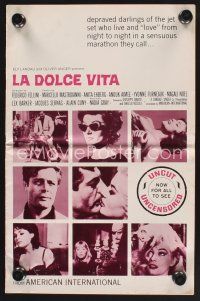 9z188 LA DOLCE VITA pressbook R66 Federico Fellini, Marcello Mastroianni, sexy Anita Ekberg!