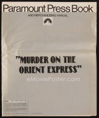 9z203 MURDER ON THE ORIENT EXPRESS pressbook '74 Agatha Christie mystery directed by Sidney Lumet!