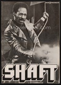 9z219 SHAFT pressbook '71 Richard Roundtree is hotter than Bond, cooler than Bullitt!