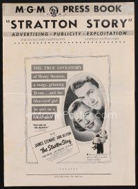 9z223 STRATTON STORY pressbook '49 James Stewart in baseball uniform and with June Allyson!