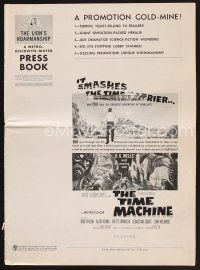 9z225 TIME MACHINE pressbook '60 H.G. Wells, George Pal, great sci-fi images!