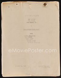9z117 DALTONS RIDE AGAIN continuity & dialogue script Oct 26 1945 screenplay by Gangelin & Chanslor