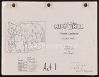 9z133 KING OF THE HILL final story board TV script June 24, 1999, screenplay by Aibel & Berger!