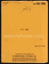9z149 PT 109 revised third draft script June 15, 1962, screenplay by Richard L. Breen!