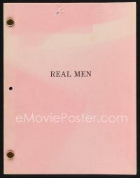 9z150 REAL MEN shooting draft script September 4, 1986, screenplay by Dennis Feldman!
