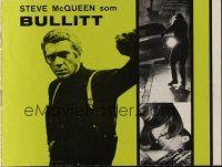 9z342 BULLITT Danish program '69 different images of Steve McQueen & sexy Jacqueline Bisset!