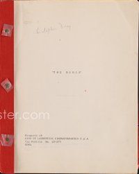 9z111 BIBLE revised draft script April 29, 1964, screenplay by Christopher Fry!