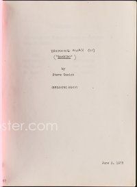 9z112 BREAKING AWAY revised draft script June 9, 1978, screenplay by Steve Tesich, Bambino!
