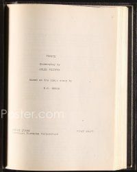 9z148 POPEYE first draft script '80 screenplay by Jules Feiffer from E.C. Segar's comic strip!