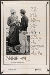 1a038 ANNIE HALL 1sh '77 full-length Woody Allen & Diane Keaton, a nervous romance!