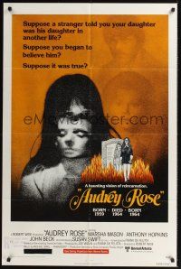 1a050 AUDREY ROSE 1sh '77 Susan Swift, Anthony Hopkins, a haunting vision of reincarnation!
