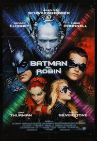 1a057 BATMAN & ROBIN int'l 1sh '97 Clooney, O'Donnell, Schwarzenegger, Thurman, Silverstone