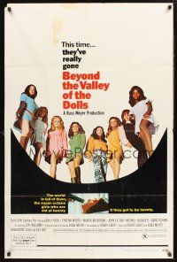 1a069 BEYOND THE VALLEY OF THE DOLLS 1sh '70 Russ Meyer's girls who are old at twenty!
