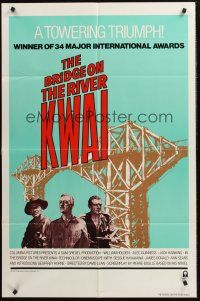 1a110 BRIDGE ON THE RIVER KWAI 1sh R81 William Holden, Alec Guinness, David Lean classic!
