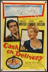 1a142 CASH ON DELIVERY 1sh '56 Shelley Winters, Peggy Cummins, John Gregson, English!