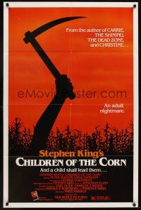1a152 CHILDREN OF THE CORN 1sh '83 Stephen King horror, and a child shall lead them!