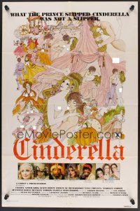 1a157 CINDERELLA 1sh '77 sexiest fairy tale artwork, what the prince slipped her wasn't a slipper!