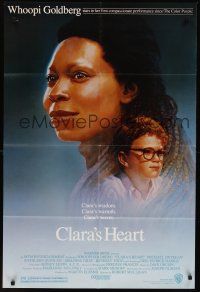 1a162 CLARA'S HEART 1sh '88 artwork of Whoopi Goldberg & youngest Neil Patrick Harris!