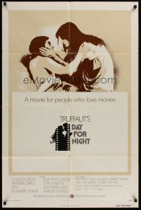 1a206 DAY FOR NIGHT int'l 1sh '73 Francois Truffaut's La Nuit Americaine, sexy Jacqueline Bisset!