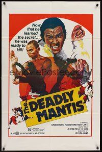 1a214 DEADLY MANTIS 1sh '84 Tang Lang, David Chiang, he was ready to kill!