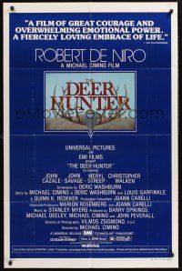 1a227 DEER HUNTER 1sh '78 Robert De Niro, Michael Cimino, Christopher Walken, Mantel art!