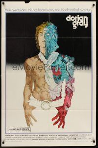 1a254 DORIAN GRAY 1sh '70 Helmut Berger, really cool Ted CoConis art!