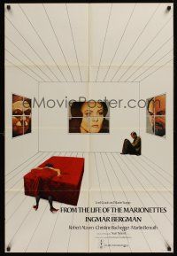 1a344 FROM THE LIFE OF THE MARIONETTES English 1sh '80 Ingmar Bergman, Christine Buchegger!