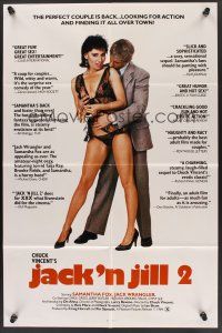 1a516 JACK 'N JILL 2 1sh '84 Samantha Fox & Jack Wrangler are looking for action and finding it!