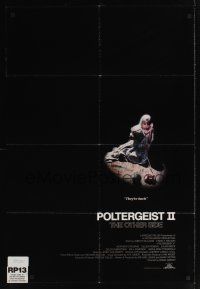 1a707 POLTERGEIST II int'l 1sh '86 JoBeth Williams, The Other Side, they're baaaack!