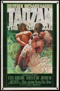 1a872 TARZAN THE APE MAN advance 1sh '81 art of sexy Bo Derek & Miles O'Keefe by Michaelson!