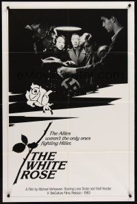 1a974 WHITE ROSE int'l 1sh '83 Die WeiBe Rose, Lena Stolze, Wulf Kessler, WWII!