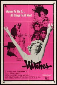 1a988 WITCHES int'l 1sh '67 Le Streghe, Clint Eastwood, Silvana Mangano