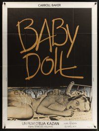 1b013 BABY DOLL French 1p R70s Elia Kazan, classic image of sexy troubled teen Carroll Baker!