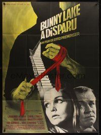 1b020 BUNNY LAKE IS MISSING French 1p '66 Otto Preminger, different art by Georges Kerfyser!