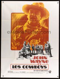 1b030 COWBOYS French 1p '72 big John Wayne gave these young boys their chance to become men!