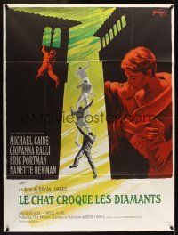 1b036 DEADFALL French 1p '68 Michael Caine, Giovanna Ralli, Bryan Forbes, different Grinsson art!