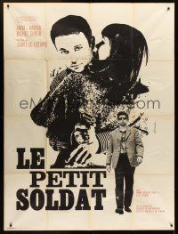 1b002 LE PETIT SOLDAT French 1p '63 Jean-Luc Godard, Anna Karina, art by Vaissier!