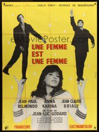 1b001 WOMAN IS A WOMAN French 1p '61 Jean-Luc Godard, Jean-Paul Belmondo, sexy Anna Karina!