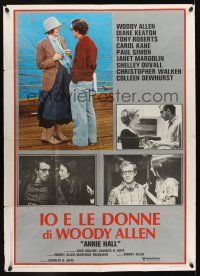 1b189 ANNIE HALL Italian 1p '77 different images of Woody Allen & Diane Keaton!