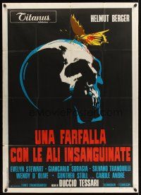 1b201 BLOODSTAINED BUTTERFLY Italian 1p '71 Duccio Tessari's Una farfalla con le ali insanguinate