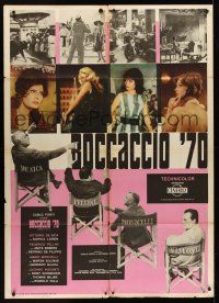 1b203 BOCCACCIO '70 Italian 1p '62 sexy Loren, Ekberg & Schneider + Fellini, De Sica & Visconti!
