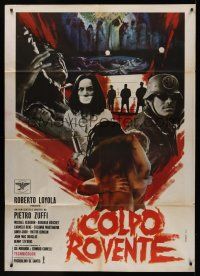 1b333 SYNDICATE: A DEATH IN THE FAMILY Italian 1p '70 Piero Zuffi's Colpo Rovente, wild montage!
