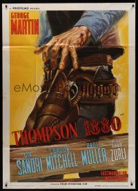 1b337 THOMPSON 1880 Italian 1p '66 cool spaghetti western art by Antonio Mos!