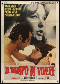 1b341 TIME TO LIVE Italian 1p '69 Le temps de vivre, Bernard Paul & sexy Marina Vlady!