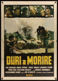 1b342 TOUGH TO KILL Italian 1p '78 Joe D'Amato's Duri a morire, cool war image!