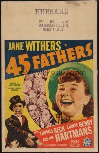 1b421 45 FATHERS WC '37 orphan Jane Withers just wants to be adopted + ventriloquist dummy!
