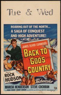 1b433 BACK TO GOD'S COUNTRY WC '53 Rock Hudson, from the novel by James Oliver Curwood!